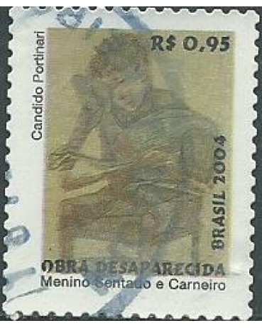 R831 PORTINARI MENINO SENTADO E CARNEIRO 2004 - 8271  CARIMBADO